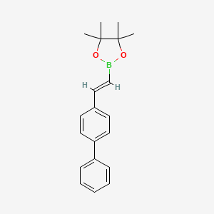 (E)-2-(2-([1,1'-Biphenyl]-4-yl)vinyl)-4,4,5,5-tetramethyl-1,3,2-dioxaborolane