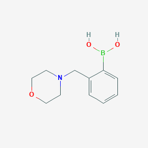 molecular formula C11H16BNO3 B1365197 2-(吗啉甲基)苯硼酸 CAS No. 223433-45-2