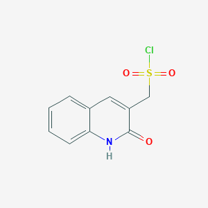 molecular formula C10H8ClNO3S B13651982 (2-Hydroxyquinolin-3-yl)methanesulfonyl chloride 