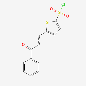 5-[(E)-3-oxo-3-phenylprop-1-enyl]thiophene-2-sulfonyl chloride