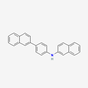 molecular formula C26H19N B13651987 N-(4-(Naphthalen-2-yl)phenyl)naphthalen-2-amine 