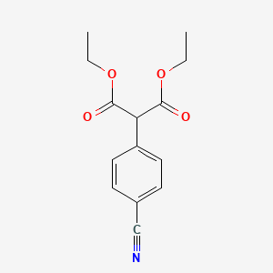 molecular formula C14H15NO4 B1365199 2-(4-氰基苯基)丙二酸二乙酯 CAS No. 201404-26-4