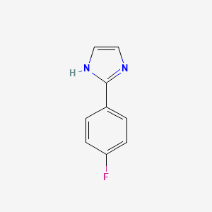 molecular formula C9H7FN2 B1365202 2-(4-氟苯基)-1H-咪唑 CAS No. 4278-08-4