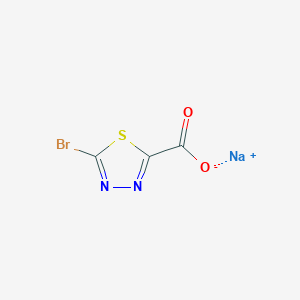 molecular formula C3BrN2NaO2S B13652027 Sodium 5-bromo-1,3,4-thiadiazole-2-carboxylate 