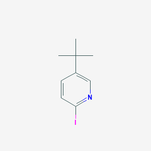 molecular formula C9H12IN B13652031 5-(tert-Butyl)-2-iodopyridine 