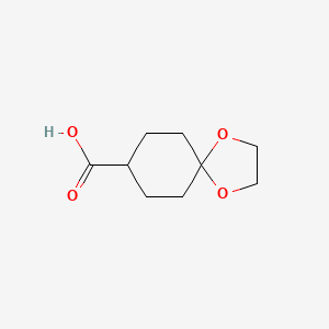 molecular formula C9H14O4 B1365204 1,4-二氧杂螺[4.5]癸烷-8-羧酸 CAS No. 66500-55-8