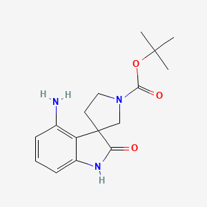 tert-Butyl 4-amino-2-oxospiro[indoline-3,3'-pyrrolidine]-1'-carboxylate