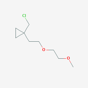 1-(Chloromethyl)-1-(2-(2-methoxyethoxy)ethyl)cyclopropane