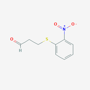 3-((2-Nitrophenyl)thio)propanal