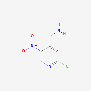 (2-Chloro-5-nitropyridin-4-yl)methanamine