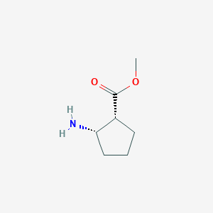 B136521 (1R,2S)-Methyl 2-aminocyclopentanecarboxylate CAS No. 154460-33-0