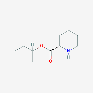 molecular formula C10H19NO2 B13652138 sec-Butyl (2S)-piperidine-2-carboxylate 