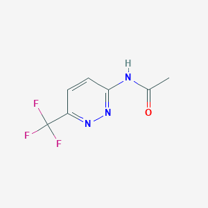 molecular formula C7H6F3N3O B13652170 N-(6-(Trifluoromethyl)pyridazin-3-yl)acetamide 