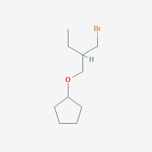 (2-(Bromomethyl)butoxy)cyclopentane