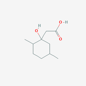 molecular formula C10H18O3 B13652192 2-(1-Hydroxy-2,5-dimethylcyclohexyl)acetic acid 