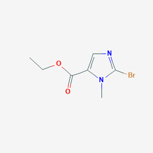 molecular formula C7H9BrN2O2 B13652201 Ethyl 2-bromo-1-methyl-1H-imidazole-5-carboxylate 