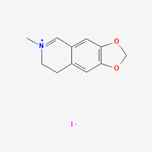 molecular formula C11H12INO2 B1365226 6-Methyl-7,8-dihydro-[1,3]dioxolo[4,5-g]isoquinolin-6-ium iodide 