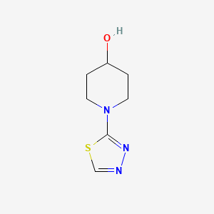 molecular formula C7H11N3OS B13652271 1-(1,3,4-Thiadiazol-2-yl)piperidin-4-ol 