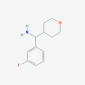 (3-Fluorophenyl)(tetrahydro-2h-pyran-4-yl)methanamine