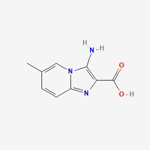 molecular formula C9H9N3O2 B13652293 3-Amino-6-methylimidazo[1,2-a]pyridine-2-carboxylicacid 