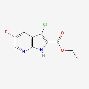 Ethyl 3-chloro-5-fluoro-1H-pyrrolo[2,3-b]pyridine-2-carboxylate