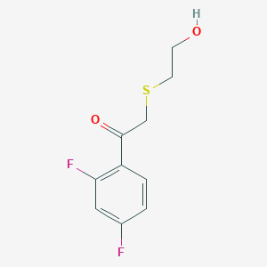 1-(2,4-Difluorophenyl)-2-((2-hydroxyethyl)thio)ethan-1-one