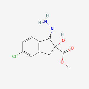 methyl 6-chloro-3-hydrazinylidene-2-hydroxy-1H-indene-2-carboxylate