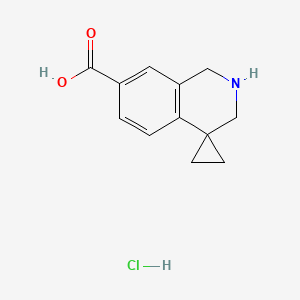 2',3'-Dihydro-1'H-spiro[cyclopropane-1,4'-isoquinoline]-7'-carboxylic acid hydrochloride