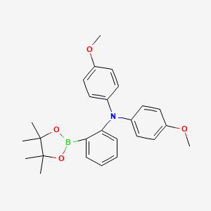 N,N-Bis(4-methoxyphenyl)-2-(4,4,5,5-tetramethyl-1,3,2-dioxaborolan-2-yl)aniline