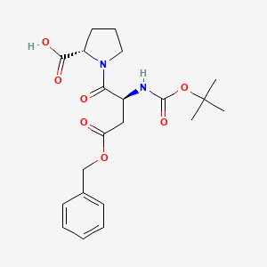 (S)-1-((S)-4-(Benzyloxy)-2-((tert-butoxycarbonyl)amino)-4-oxobutanoyl)pyrrolidine-2-carboxylic acid