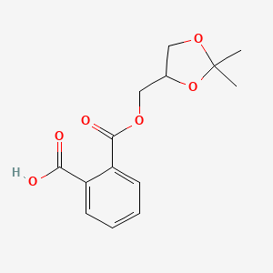 molecular formula C14H16O6 B1365245 2-(((2,2-二甲基-1,3-二氧戊环-4-基)甲氧基)羰基)苯甲酸 CAS No. 40630-71-5