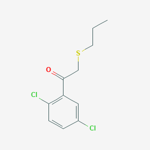 1-(2,5-Dichlorophenyl)-2-(propylthio)ethan-1-one