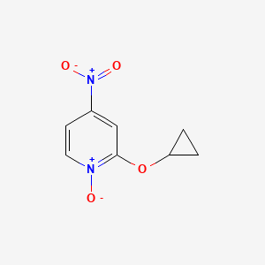 2-Cyclopropoxy-4-nitropyridine 1-oxide