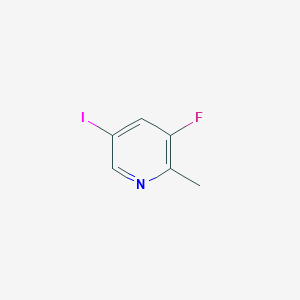 molecular formula C6H5FIN B13652496 3-Fluoro-5-iodo-2-methylpyridine 