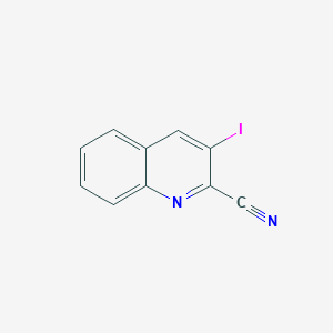 molecular formula C10H5IN2 B13652504 3-Iodoquinoline-2-carbonitrile 