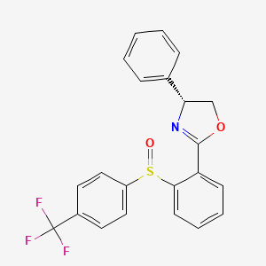 (R)-4-Phenyl-2-(2-((R)-(4-(trifluoromethyl)phenyl)sulfinyl)phenyl)-4,5-dihydrooxazole