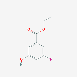 molecular formula C9H9FO3 B13652515 Ethyl 3-fluoro-5-hydroxybenzoate 