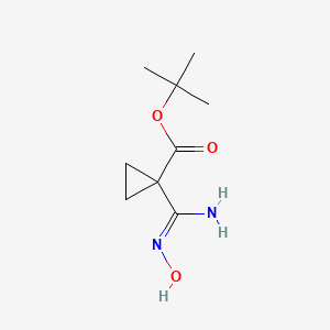 tert-butyl 1-(N-hydroxycarbamimidoyl)cyclopropane-1-carboxylate