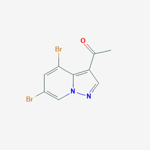 1-(4,6-Dibromopyrazolo[1,5-a]pyridin-3-yl)ethanone