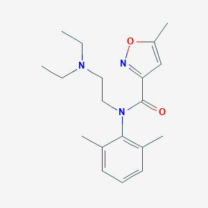 molecular formula C19H29N3O2 B136526 N-(2-(Diethylamino)ethyl)-N-(2,6-dimethylphenyl)-5-methyl-3-isoxazolecarboxamide CAS No. 145440-99-9
