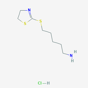 5-((4,5-Dihydrothiazol-2-yl)thio)pentan-1-amine hydrochloride