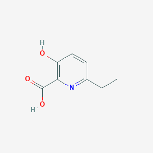 molecular formula C8H9NO3 B13652609 6-Ethyl-3-hydroxypicolinic acid 