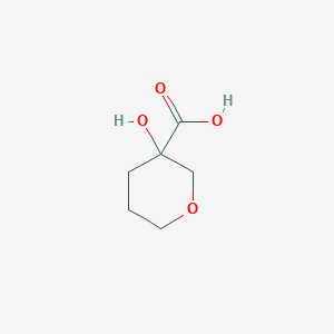 molecular formula C6H10O4 B13652611 3-Hydroxyoxane-3-carboxylic acid 