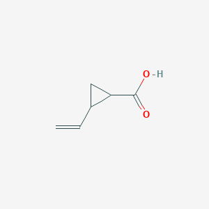 molecular formula C6H8O2 B13652612 2-Vinylcyclopropanecarboxylic acid CAS No. 36576-67-7