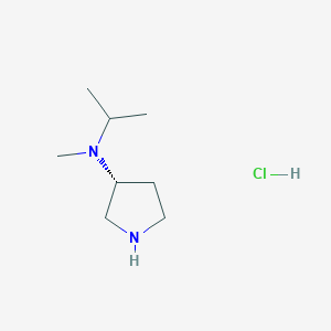 molecular formula C8H19ClN2 B13652627 (R)-N-Isopropyl-N-methylpyrrolidin-3-amine hydrochloride 