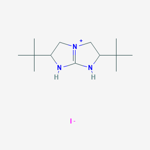 molecular formula C13H26IN3 B13652669 2,6-Ditert-butyl-1,2,3,5,6,7-hexahydroimidazo[1,2-a]imidazol-4-ium;iodide 