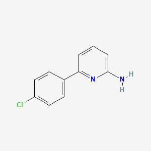 molecular formula C11H9ClN2 B13652711 6-(4-Chlorophenyl)pyridin-2-amine 