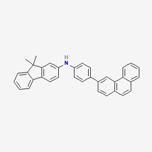 9,9-Dimethyl-N-(4-(phenanthren-3-yl)phenyl)-9H-fluoren-2-amine