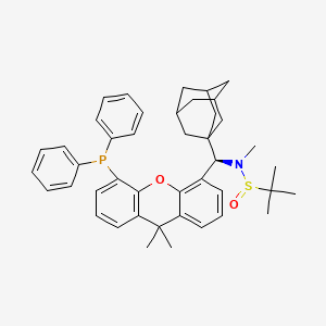 (R)-N-((R)-Adamantan-1-yl(5-(diphenylphosphanyl)-9,9-dimethyl-9H-xanthen-4-yl)methyl)-N,2-dimethylpropane-2-sulfinamide