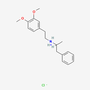 molecular formula C19H26ClNO2 B13652732 Benzenethanamine, 3,4-dimethoxy-N-(1-methyl-2-phenylethyl)-, hydrochloride CAS No. 13174-08-8